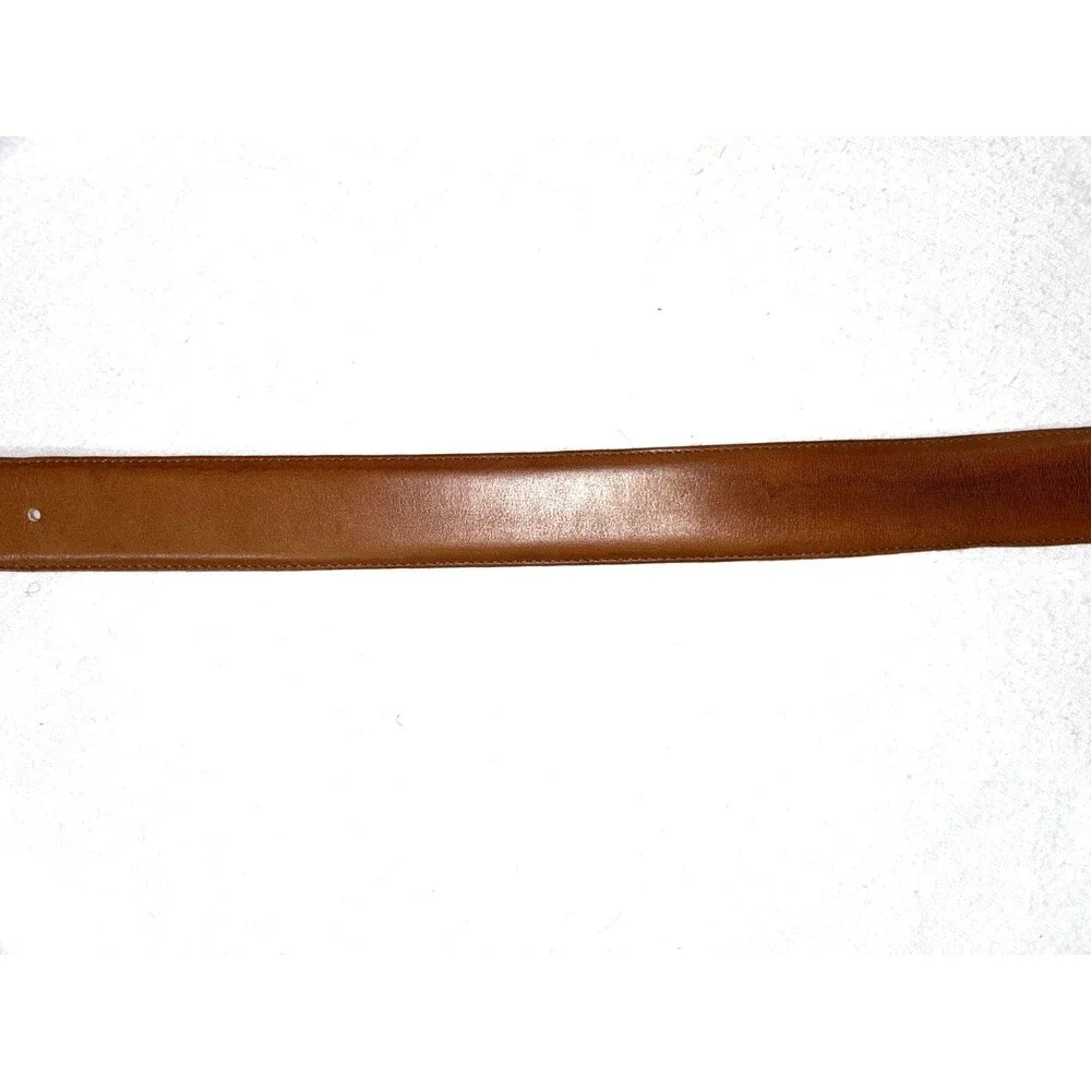Coach Kids Medium British Tan Belt Glove Tanned Cowhide Brass Buckle 8500